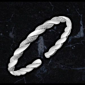 ✅- ✨Just In ✨ Silver Duo Textured Braided Bracelet